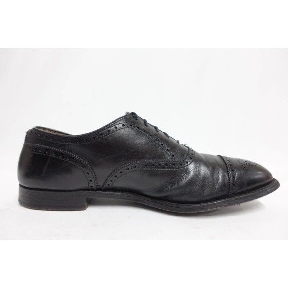 ALDEN Men Dress Shoe 909 Brogued Black 12 A/C Narrow 11.5UK/46EU Cap-Toe Oxfords main image 7